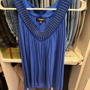 Express Blue Stud Tank